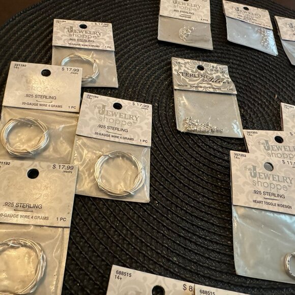 Sterling Silver .925 Jewelry Making Supplies Bundle - Picture 3 of 6